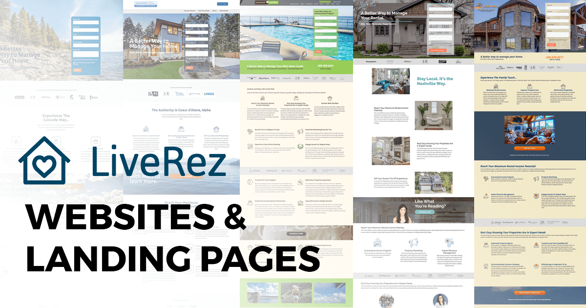 LiveRez websites and landing pages by Spokencode.